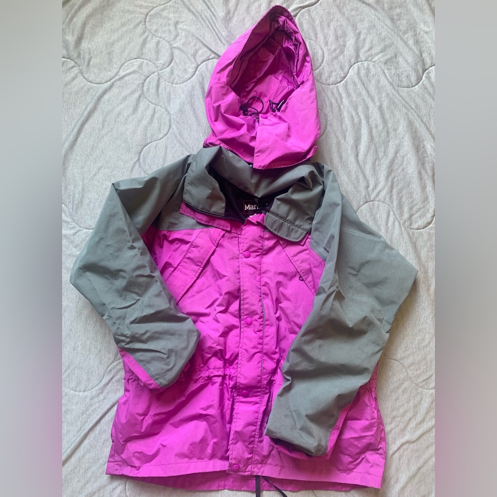 Marmot jacket pink and grey